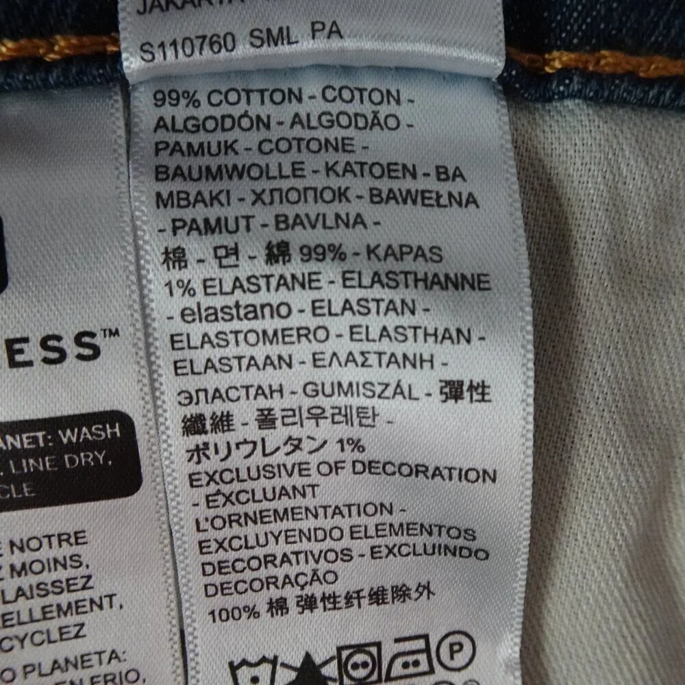 Levi's 511 Slim Jeans Men's Size 40x32 Blue Denim Stretch